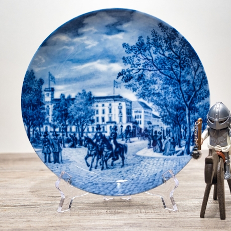 Sammelteller Berlin Design - Serie: Alt Bremen - Das Herdentor  - blaues Porzellan  - Auflage 3.000 - Made in Germany - 9D1 - TOP Zustand
