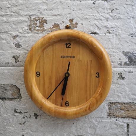 Teakholz Wanduhr aus Indonesien: Barths Pura Holz (Teakholzreste)  handgemacht aus Indonesien - Recycling, Upcycling, Handmade