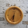 Teakholz Wanduhr aus Indonesien: Barths Pura Holz (Teakholzreste)  handgemacht aus Indonesien - Recycling, Upcycling, Handmade