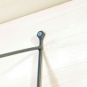String Regal, Nuten Variante (Lübke, Vitsoe), vollständig restauriert, schwarze Leitern, 4 Böden inklusive. HxBxT 108cm x 60cm x 24cm