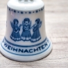 Weihnachtsglocke - Berlin Design - 1973 - blaues Porzellan - Made in Germany - 8D3 - TOP Zustand - limitiert