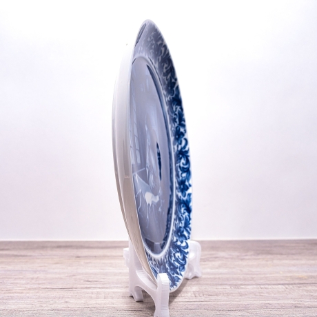 Sammelteller Berlin Design - Geograph nach Johannes Vermeer, blaues Porzellan  - Made in Germany - 9E3 - TOP Zustand