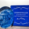 Sammelteller, Städteteller: Bayreuth - Berlin Design - blaues Porzellan  - Made in Germany - mit Karton - 8C1 - TOP Zustand
