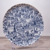 Sammelteller Berlin Design - Landschaftsteller - Bayernland- blaues Porzellan - Made in West Germany - 9D2 - TOP Zustand
