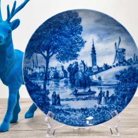 Sammelteller Berlin Design - Serie: Alt Bremen - Ansgaritor 1807  - blaues Porzellan  - Auflage 3.000 - Made in Germany - 9D1 - TOP Zustand