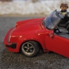 Porsche Speedster Automodell 1/18 ordentlich bespielt, Lackschaden, ideal zu Zugabe zu unserem Rettungswagen