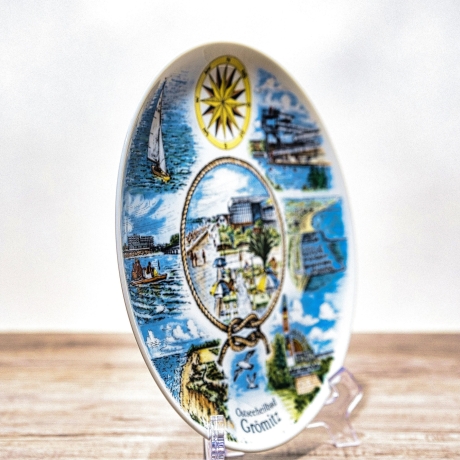 Sammelteller Motiv Ostseebad Grömitz - TK Bavaria - Made in West Germany - 8B2 - TOP Zustand