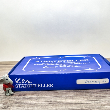 Sammelteller, Städteteller: Rothenburg ob der Tauber - Berlin Design - blaues Porzellan  - Made in Germany - mit Karton - 8C2 - TOP Zustand