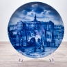 Sammelteller Berlin Design - Serie: Münsterland - Das Schloß zu Münster in Westf. - blaues Porzellan  - Made in Germany - 9D1 - TOP Zustand
