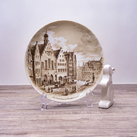 Sammelteller Berlin Design - Städteteller Frankfurt- Der Römerberg zu Frankfurt um 1829 - Made in West Germany - 9D2 - TOP Zustand