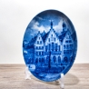 Sammelteller, Städteteller: Frankfurt am Main - Berlin Design - blaues Porzellan  - Made in Germany - mit Karton - 8B1 - TOP Zustand