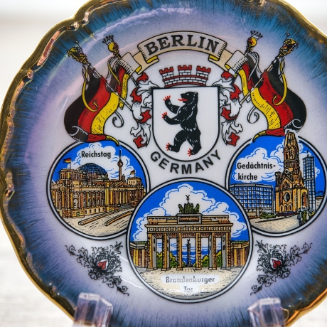 Sammelteller, Städteteller: Berlin- Smile Products ® - 11 cm  - bunte Motive - 9B1