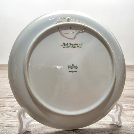 Rosenthal Weihnachts-Sammelteller - Entwurf Willi Hein - Motiv Heiligabend 1962 - handbemalt - 9E3