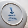 Sammelteller Muttertag: 1973 Enten - Berlin Design - blaues Porzellan  - Made in West Germany - 19,5 cm - 8B3 - TOP Zustand