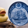 Sammelteller Schiff - Cutty Sark 42/1250 - Berlin Design Nautica - blaues Porzellan - begrenzte Auflage - Made in West Germany (9E2) TOP