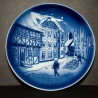 Weihnachtsteller - 1989: Hans Christian Andersen - Das alte Haus - Desiree Denmark Porzellan - Old Copenhagen blue - TOP Zustand (8F)