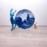 Sammelteller Berlin Design - Serie: Carl Spitzweg - Vorposten  - blaues Porzellan  - Auflage 5.000 - Made in Germany - 9E2 - TOP Zustand