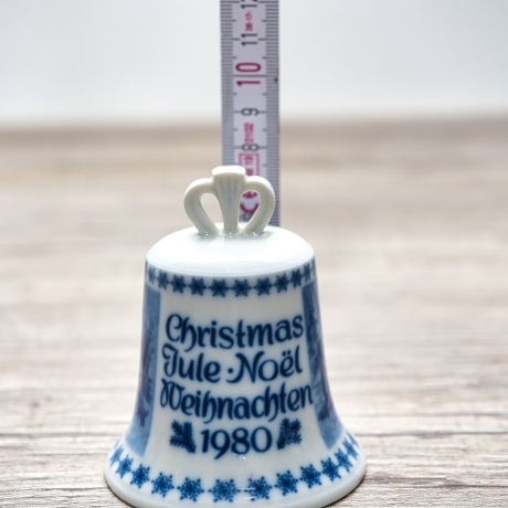 Weihnachtsglocke - Berlin Design - 1980 - blaues Porzellan - Made in Germany - 8D3 - TOP Zustand - limitiert