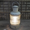 Echte Schiffslampe, Original maritime Ausrüstung, seewasserfest, mit E27 Fassung und elektr. Zuleitung (Stecker, Schalter)  - Upcycling