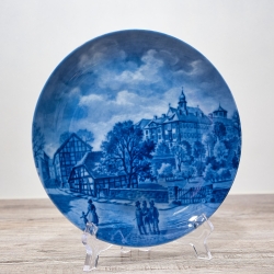Sammelteller Berlin Design - Städteteller Alt Bad Iburg-mit Beckerteichpforte - blaues Porzellan - Made in Germany - 9D2 - TOP Zustand