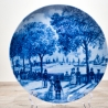 Sammelteller Berlin Design - Serie: Alt Bremen - Blick von Kehrm.  - blaues Porzellan  - Auflage 3.000 - Made in Germany - 9D1 - TOP Zustand