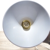 Kleinserie: Original Feuerwehr Spritze, Strahlrohr als Tischlampe, E27 Fassung, Euro Stecker, Schnurzwischenschalter, handgefertigter Fuß