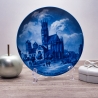 Sammelteller Berlin Design - Serie: Münsterland - Die Ludgerikirche zu Münster - blaues Porzellan  - Made in Germany - 9D1 - TOP Zustand
