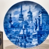 Sammelteller, Städteteller: Stuttgart - Berlin Design - blaues Porzellan  - Made in Germany - mit Karton - 8C1 - TOP Zustand