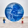 Sammelteller Berlin Design - Serie: Alt Hamburg - Die Esplanade um 1840 - blaues Porzellan  - Made in Germany - 9D1 - TOP Zustand