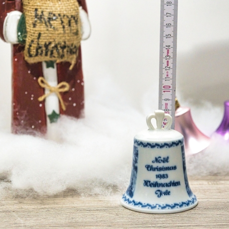 Weihnachtsglocke - Berlin Design - 1983 - blaues Porzellan - Made in Germany - 8D3 - TOP Zustand - limitiert