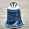 Weihnachtsglocke - Berlin Design - 1983 - blaues Porzellan - Made in Germany - 8D3 - TOP Zustand - limitiert