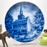 Sammelteller Berlin Design - Ratingen, die Dumeklemmer-Stadt seit 1276 - blaues Porzellan - Made in Germany - 9D2 - TOP Zustand