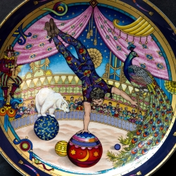 Sammelteller - Villeroy & Boch - Zauberwelt der Manege: Kugelzauber von Gero Trauth  - begrenzte Auflage - TOP Zustand mit Karton (8F)