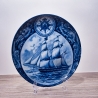 Sammelteller Schiff - Bark Concordia 6/1250 - Berlin Design Nautica - blaues Porzellan - begrenzte Auflage - Made in West Germany (9E2) TOP