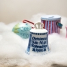 Weihnachtsglocke - Berlin Design - 1980 - blaues Porzellan - Made in Germany - 8D3 - TOP Zustand - limitiert