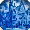 Sammelteller, Städteteller: Breslau - Berlin Design - blaues Porzellan  - Made in Germany - mit Karton - 8E2 - TOP Zustand