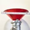 Kleinserie: Original Feuerwehr Spritze, Strahlrohr als Tischlampe, E27 Fassung, Euro Stecker, Schnurzwischenschalter, handgefertigter Fuß