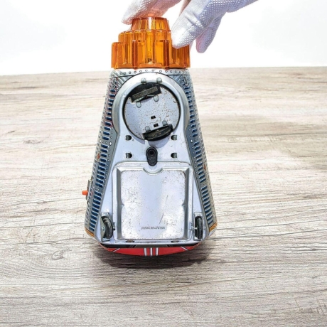 NASA Space Capsule Vintage Blechspielzeug von Horikawa (S.H.) , voll funktionsfähig, generalüberholt