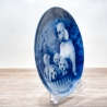 Sammelteller Muttertag: 1971 Silberpudel - Berlin Design - blaues Porzellan  - Made in West Germany - 19,5 cm - 8B3 - TOP Zustand