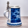 Sammelkrug Berlin Design - Serie: Jahresseidel - Kaub am Rhein - blaues Porzellan - Made in Germany - 9D3 - TOP Zustand