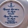 Sammelteller Berlin Design - Olympischen Spiele 1984 in Los Angeles - blaues Porzellan - Made in Germany - 9D1 - TOP Zustand
