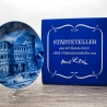 Sammelteller, Städteteller: Trier - Berlin Design - blaues Porzellan  - Made in Germany - mit Karton - 8E1 - TOP Zustand