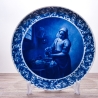Sammelteller Berlin Design - Mädchen mit Krug nach Johannes Vermeer, blaues Porzellan  - Made in Germany - 9E3 - TOP Zustand