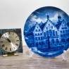 Sammelteller, Städteteller: Frankfurt am Main - Berlin Design - blaues Porzellan  - Made in Germany - mit Karton - 8B1 - TOP Zustand