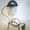 Ukraine Spende: Russische Fabrik oder Bunkerlampe, einfach,  gebaut 1990, neu verkabelt und moderne LED Leuchte verbaut, TOP Zustand