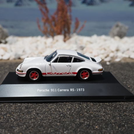 Automodell Porsche 911 Carrera RS 1:50 - 1973, unbekannter Hersteller, Maßstab  1/50 in TOP Zustand mit Acrylglashaube