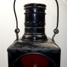 Eisenbahnlampe: Oberwagenlaterne original Deutsche Bahn, umgebaut auf E27 Fassung mit ordentlich Patina, LED Leuchtmittel, Unikat, Upcycling