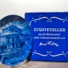 Sammelteller, Städteteller: Bayreuth - Berlin Design - blaues Porzellan  - Made in Germany - mit Karton - 8C1 - TOP Zustand