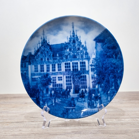 Sammelteller Berlin Design - Serie: Alt Bremen - Krameramtshaus  - blaues Porzellan  - Auflage 3.000 - Made in Germany - 9D1 - TOP Zustand