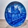 Sammelteller, Städteteller: Köln - Berlin Design - blaues Porzellan  - Made in Germany - mit Karton - 8C1 - TOP Zustand